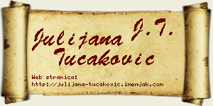 Julijana Tucaković vizit kartica